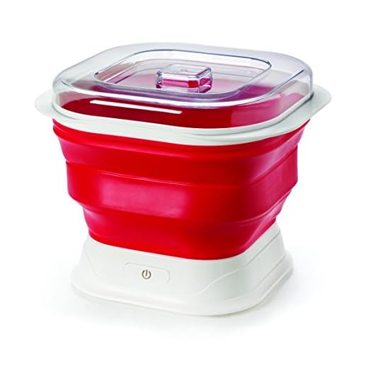 Cuisipro Máquina de iogurte dobrável, grande, vermelho/branco