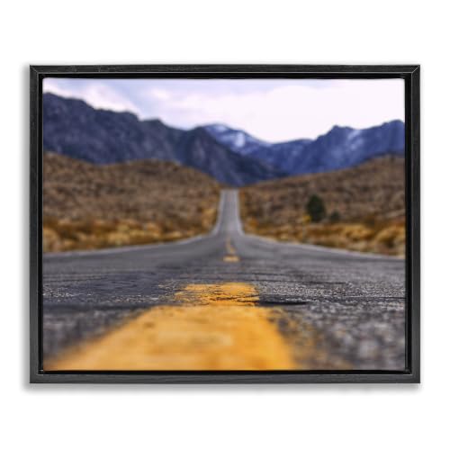 'Rural Ground View Country Highway Road'| Floating Frame Canvas Art