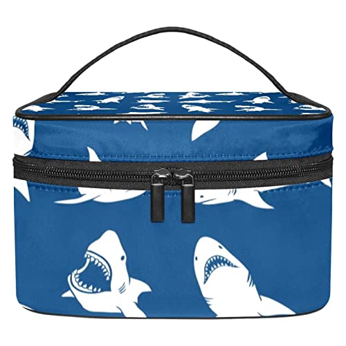 Pinceau de maquillage organisateur de sac de beauté et pochette de cosmétiques requins