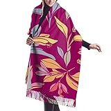 ♛La tela está hecha de poliéster de alta calidad.El patrón de color es natural y elegante, y el estilo es único. Puede combinarse con su blusa, camisas, suéter, chaqueta, jeans o vestido de noche para un look encantador. Gran bufanda o uso diario, cómoda y acogedora.