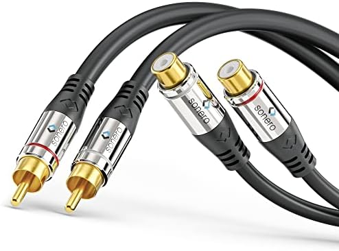 sonero® Premium optyczny kabel Toslink 2,00 m, pozłacane styki, 2 x wtyczka 90°, obracany o 360°, czarny