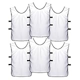 SportsRepublik Pinnies Scrimmage Vests for Kids, Youth and Adults (6-Pack) - Soccer Pennies