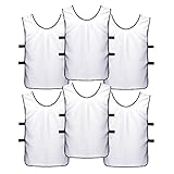 SportsRepublik Pinnies Scrimmage Vests for Kids, Youth and Adults (6-Pack) - Soccer Pennies