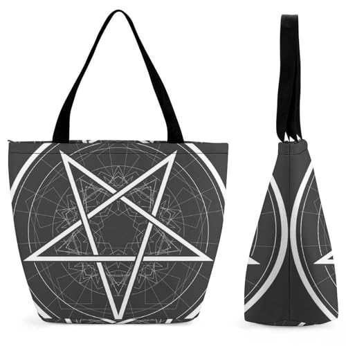Sac à main pour femme pentagramme grand format contre le manque de place
