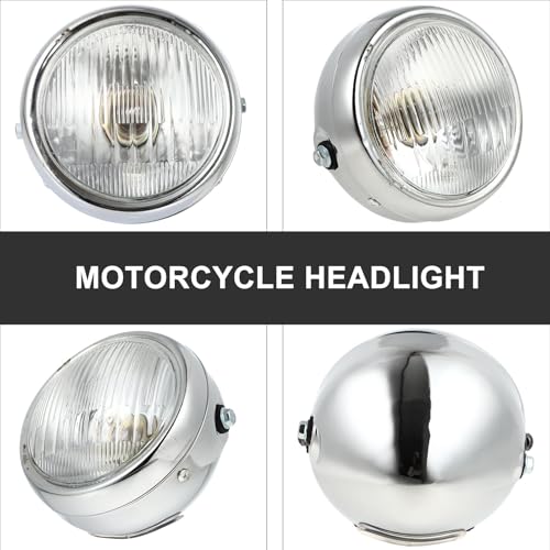 Phare de conduite moto vintage en fer antirouille haute finition - 6
