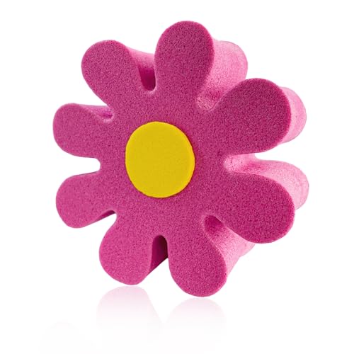 YTFRL Daisy Car Antenna Topper EVA Foam Lovely Flower Antenna Decoration Auto Mirror Dangler Vehicle Roof Toppers Cute Daisy Aerial Ball Dashboard Accessory for Cars Trucks SUVs (Rose Red)