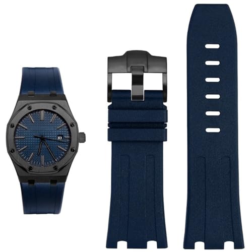 Bracelet montre 28mm en silicone pour AP Royal Oak Offshore 15703