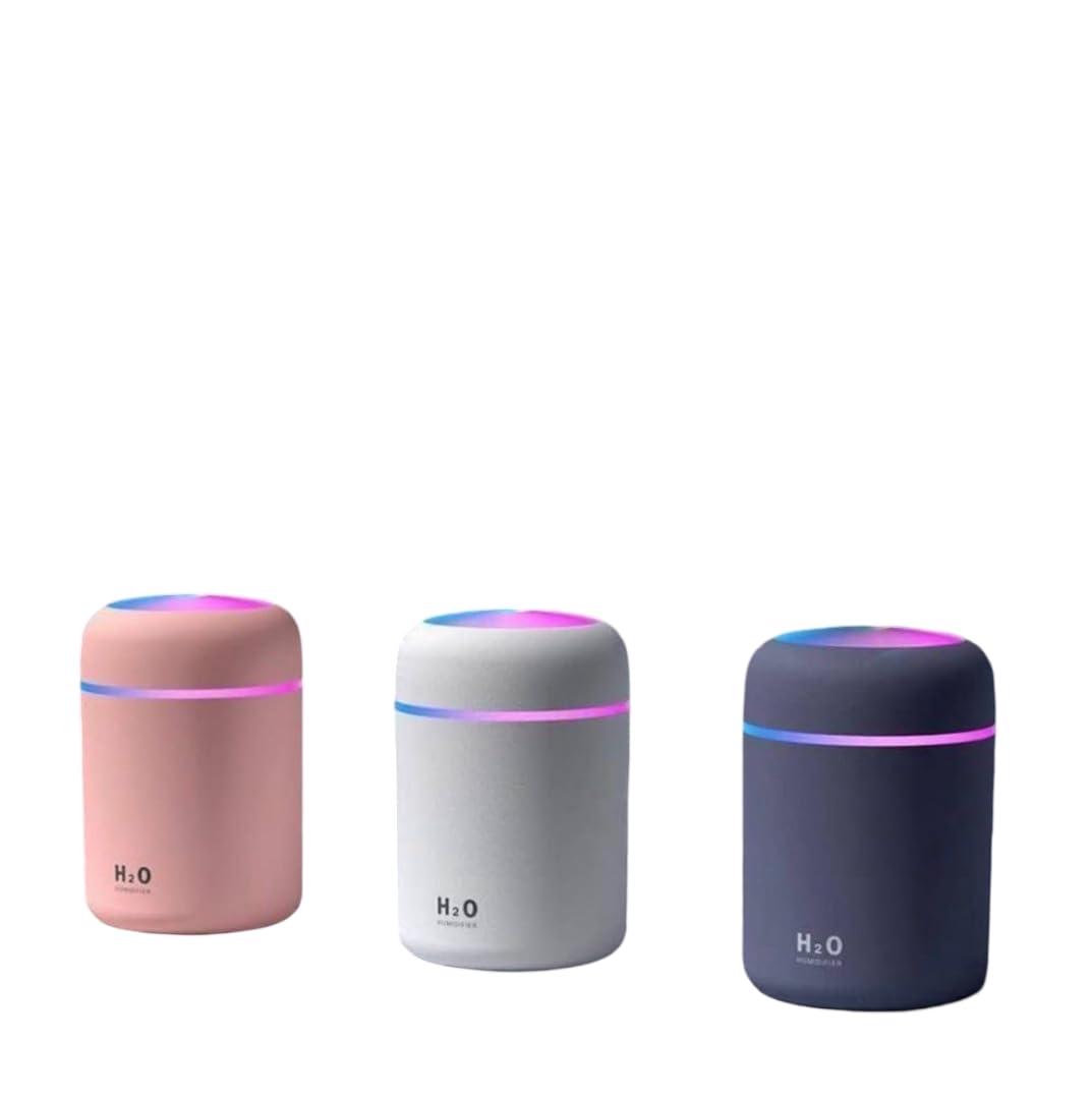 Mini USB Air Humidifier with LED Night Light | Portable Cool Mist Humidifier for Bedroom, Office, Car & Home | Quiet Mist Sprayer/Aroma Diffuser-image-49