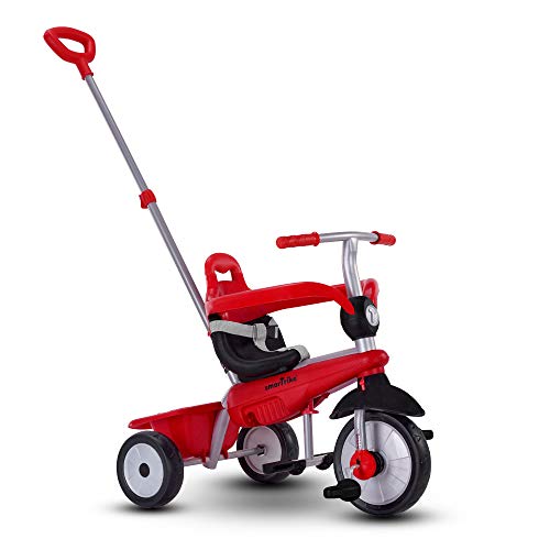 smarTrike Breeze Toddler Tricycle for 1,2,3 Year Olds - 3 in 1 Multi-Stage Trike, Red