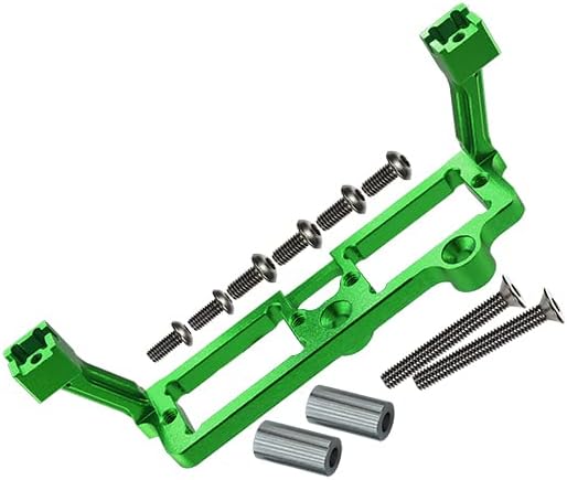GPM for Traxxas TRX-4 Trail Defender Crawler/TRX-6 MERC-Benz G63 Upgrade Parts Aluminum Front and Rear Gear Box 2-Speed Diff Lock Servo Mount - 1Pc Set Green
