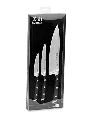 Cangshan S Series 61796 German Steel Forged 3-Piece Starter Knife Set