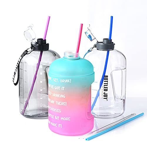 Alink 15 Inch Extra Long Reusable Silicone Straws, 4-Pack Flexible Straws For 40 Oz Tumbler, 1 Gallon Water Bottles, 128 64 30 Oz Cup With Cleaning Brush #TOP5