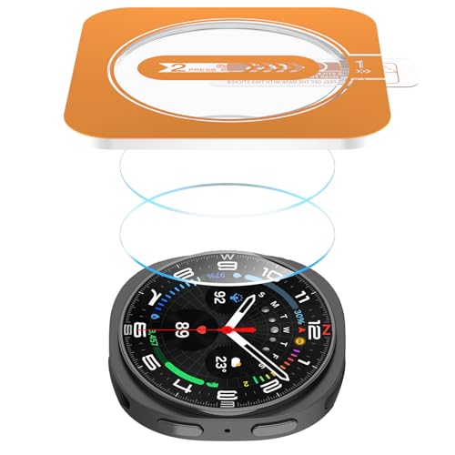 SWUU 2 Pack Tempered Glass Screen Protector Compatible with Samsung Galaxy Watch 8 44mm (2025 New...