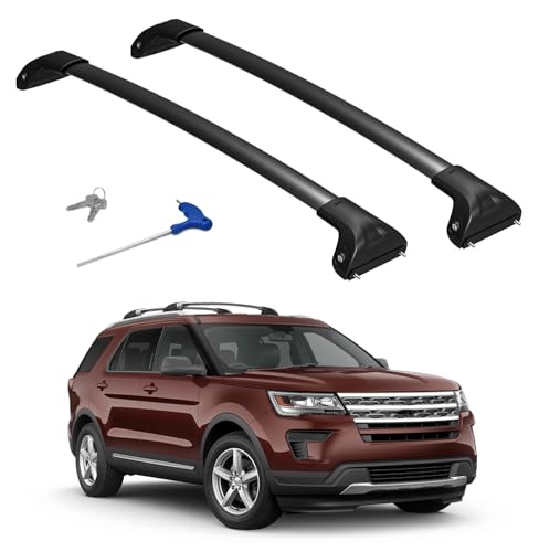 2016-2019 Ford Explorer Safety Recall 21S22 Roof Rail Covers 3 Soruci 300lbs Roof Rack Cross Bars Compatible with Ford Explorer 2016-2019