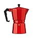 Premier Housewares 0602462 Cafetière Italienne 6 Tasses Aluminium Rouge