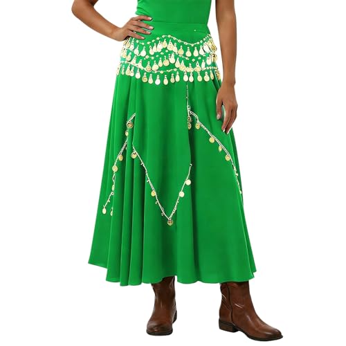 Jupe de danse élégante coupe douce en tissu mousseline ultra léger
