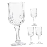 Gobelets à vin : le gobelet en verre est idéal pour contenir des cocktails, du vin rouge, du brandy et bien plus .