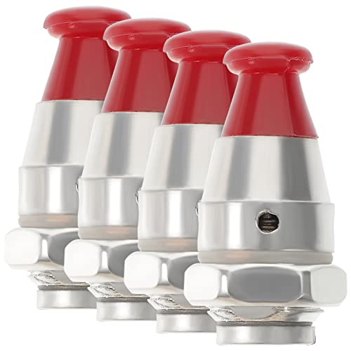 TEHAUX 4 Stücke Schnellkochtopf Jigger Ventil Universal Entlastung Jigger Ventil Auslassventil Power Schnellkochtöpfe Ersatz Für Gewicht Druckregelung Zubehör Cover
