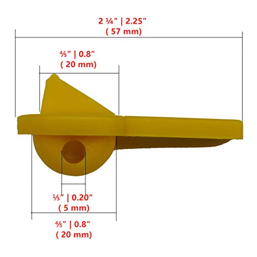 Image of Tire Changer Plastic Insert, Tire Machine Guard, Wheel Rim Edge Protector for Mount Duck Head, Nylon Tyre Demount Fitting Head Part, Front (Upper) + Rear (Lower) Insert Kit, 3 Pairs (6 PCS), 09YCL