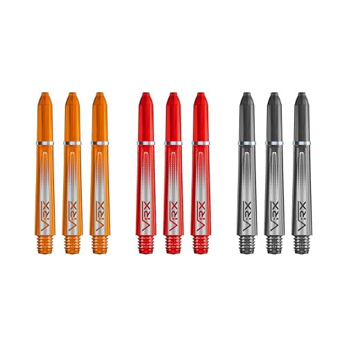 VRX Ejes de Dardos Multipack Cortos   4 Juegos por Paquete (12 Ejes en Total)