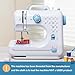 Sewing Machine for Beginners with Extension Table Portable Mini Sewing Machines Kit Supplies 12 Built-in Stitches with Needles Assorted Thread Kit Starter Kit Easiest for Adult and Kids