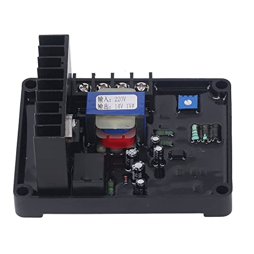 Regulador automático de voltaje de grupo electrógeno con escobillas AVR, placa reguladora de voltaje de escobillas de carbón trifásicas de 220 V