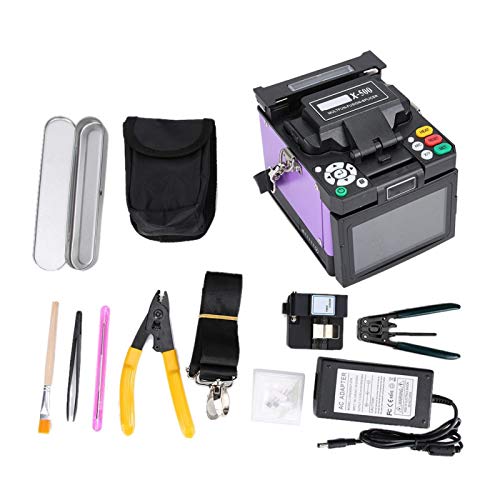 Máquina de empalme de soldadura óptica Empalmadora automática de fusión de fibra X-500...