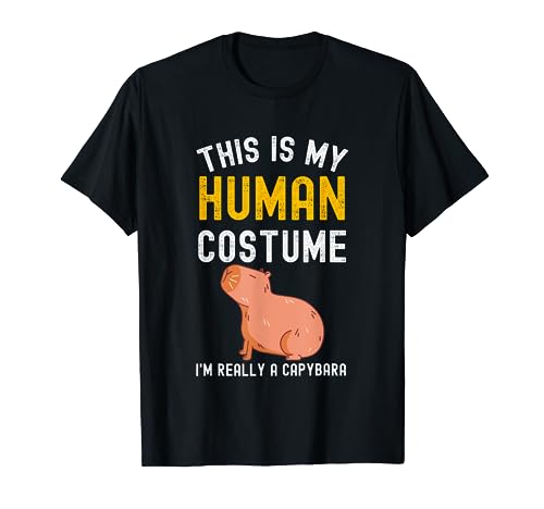 Este es mi disfraz humano, soy realmente un carpincho, divertida fiesta Camiseta