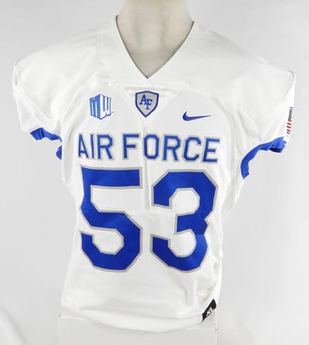 Air Force Falcons #53 Game Used Jersey Name Plate Removed XL 954 - College Game Used