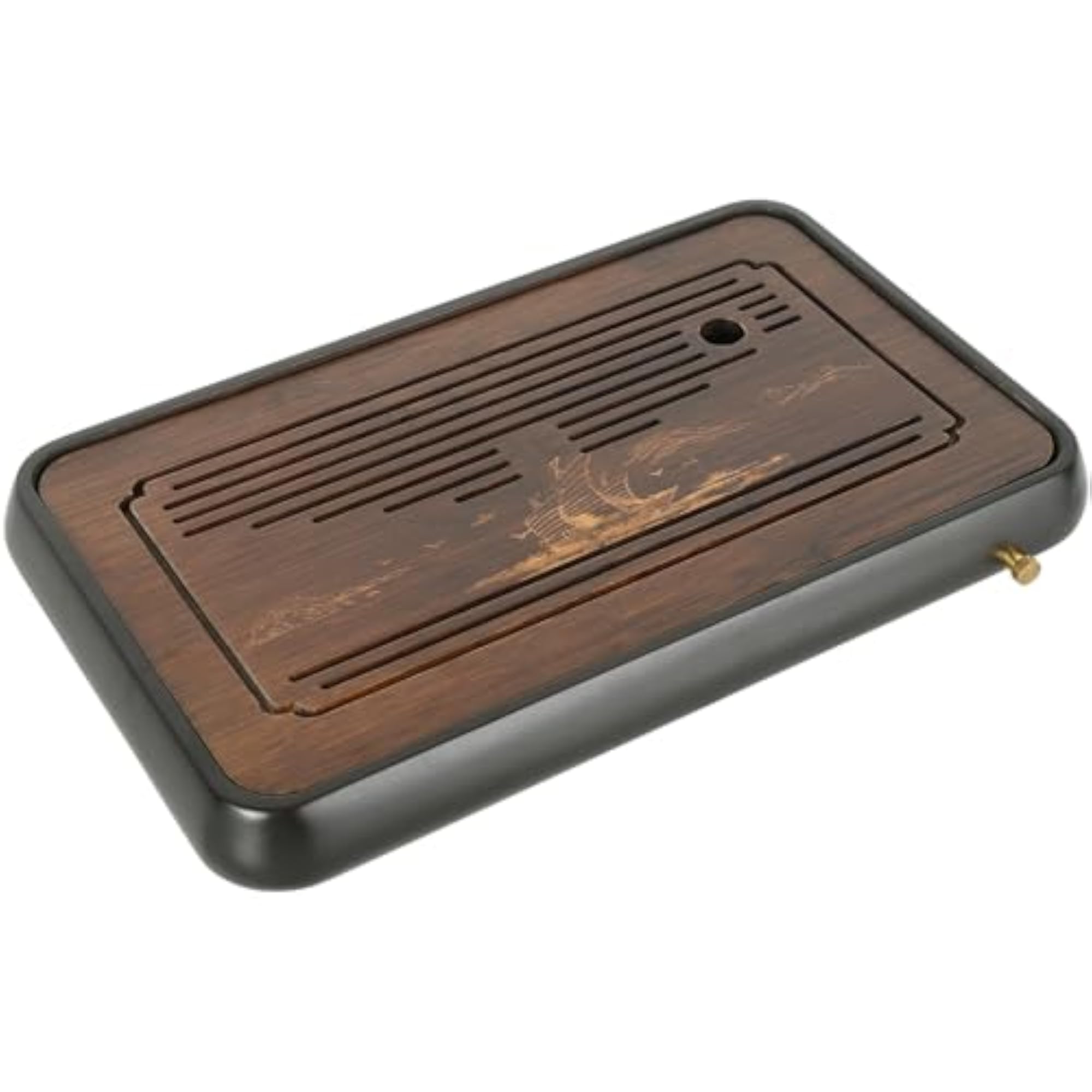 15 Inch Bamboo Gongfu Tea Tray, Elegant Tea Set