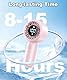 BEYYON Turbo Handventilator, Leistungsstarker tragbarer Ventilator mit LED Anzeige, 4 oz leicht, 5 Stufen, USB-Akku Aufladbar Hand Ventilatoren Mini (Pink)