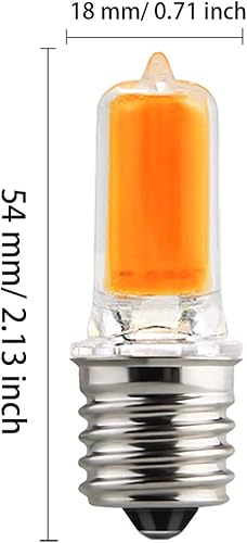 Miniatura 2 de GOEGE Bombilla LED COB E17 de 2 W, luces para horno de microondas, regulables, bombilla LED incandescente de 20 W, equivalente a 3000 K, luz