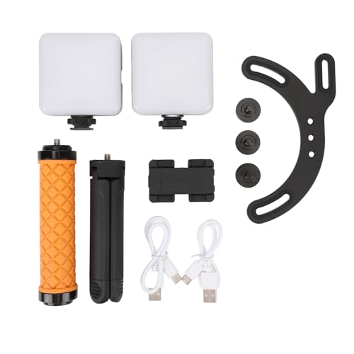 Mini Fill Lamp Adjustable Brightness Handheld Cell Phone Camera Fill Light for Food Photography