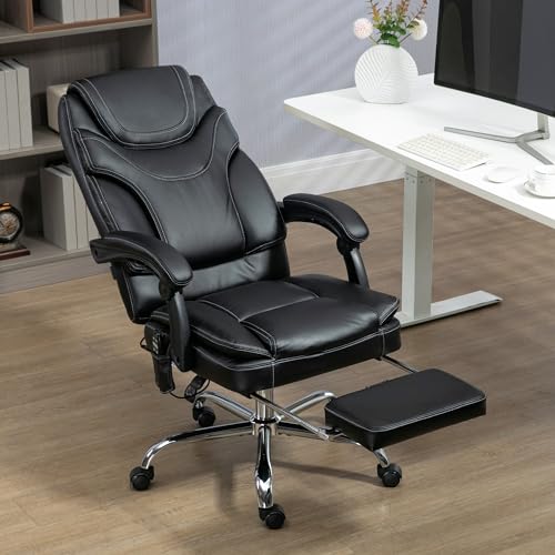 Vinsetto US921-682V80BK0131 Pu Leather Vibration Massage Office Chair thumb #8