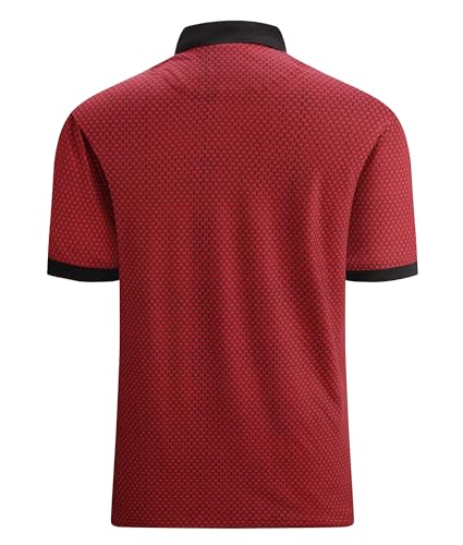Alex Vando Mens Polo Shirts Short Sleeve Regular Fit Fashion Designed Shirt