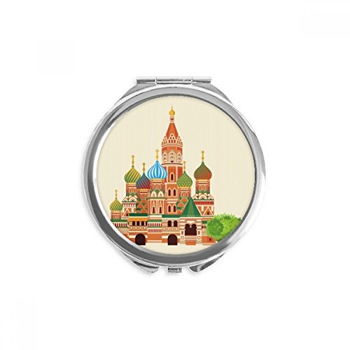 Miroir de maquillage de poche russe pour retouches rapides en voyage et sortie resto