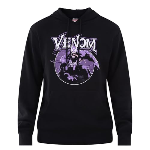 Marvel Venom Hoodie Mens Purple Symbiote Graphic Print Pullover3