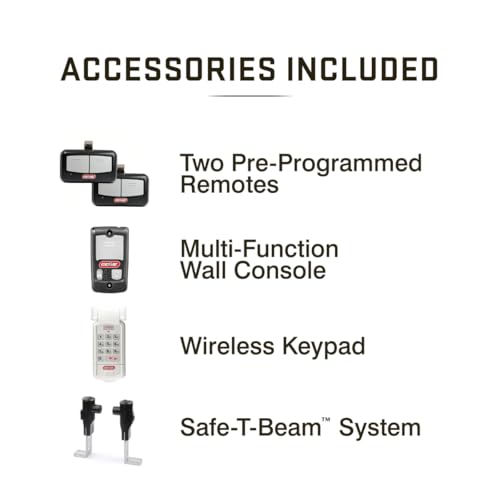 Image of Genie SilentMax 1000 Garage Door Opener - Ultra-Quiet Belt Drive - Includes two 3-Button Pre-Programmed Remotes, Wall Console, Wireless Keypad, Safe T-Beams - Model 3042-TKH, 140V DC Motor