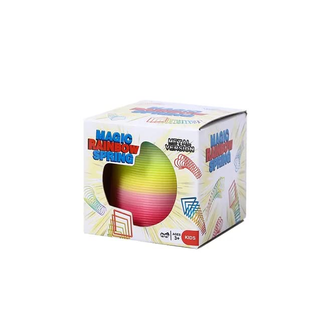 Image of Kid Stress Anxiety Relief Toy Pack Of 1 Piece (2 Pc's Rainbow Spring)