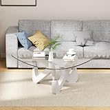Style contemporain : cette table basse triangulaire en verre combine un plateau en verre avec une élégante structure en bois pour créer une esthétique fraîche et moderne qui met en valeur à la fois vos goûts et votre environnement de vie quotidien. Les pieds en bois assurent stabilité et ambiance contemporaine, ce qui en fait le choix idéal pour les espaces compacts qui nécessitent à la fois style et fonctionnalité.
