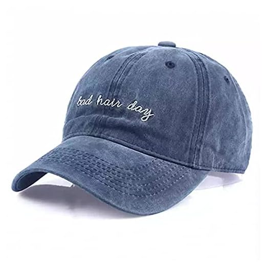 N/A Basebollkeps Bad Hair Day Keps Tvättad Basebollkeps Kvinnor Män Mössa Avslappnad Snapback Bokstav Pappa Hatt Sommar Bomull Justerbar Ben Man