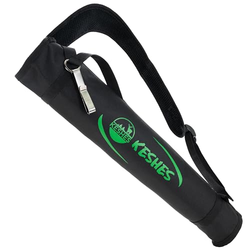KESHES Archery Back Arrow Quiver Holder - Adjustable Quivers for Arrows for Bow Hunting and Target Practicing; Youth and Adults (Black)