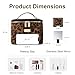 AmBealla Large Makeup Travel Bag Cosmetic Bags with Makeup Mirror and Brush Holder,Makeup Organizer Leopard Print for Women,Portable Toiletry Bag for Fashion Girls