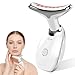 Massaggiatore Viso antirughe, Massaggiatore per la tonificazione e il rassodamento della pelle, terapia con luce rossa, EMS gua sha a 45°C, lifting viso e anti-età con 7 colori e 3 modalita led.