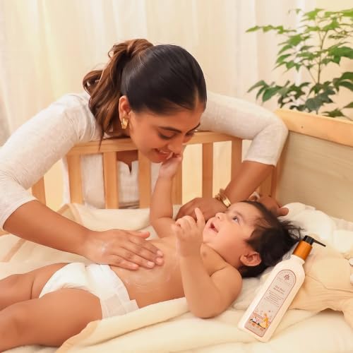 Image of Baby Forest Rich Moisture Nourishing Baby Lotion | With Moisturizing Cream for Baby's Soft Skin | Gentle Daily Care for Newborns & Infants | 200ml | Paraben-Free, Derma Safe