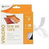 VELCRO Brand Cinta cosible 20mm x 5m Blanco