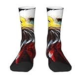 FWJZDSP Americaneagle Calcetines con estampado de águila calva para hombre y mujer, calcetines novedosos, calcetines de ocio para adultos, uso diario