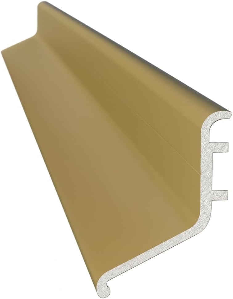Rain Deflector 914mm – Polished Gold Door Rain Guard for Inward & Outward Opening External Doors – Weather Bar to Deflect Rainwater