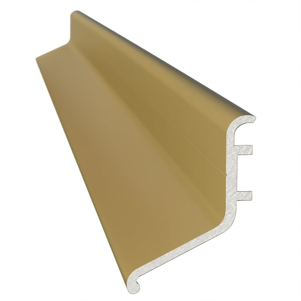 Rain Deflector 914mm – Polished Gold Door Rain Guard for Inward & Outward Opening External Doors – Weather Bar to Deflect Rainwater