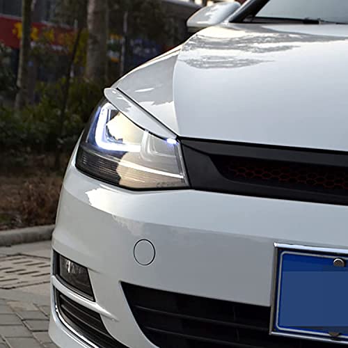 Sourcils de phares pour Golf 7 en composite carbone résistant aux intempéries